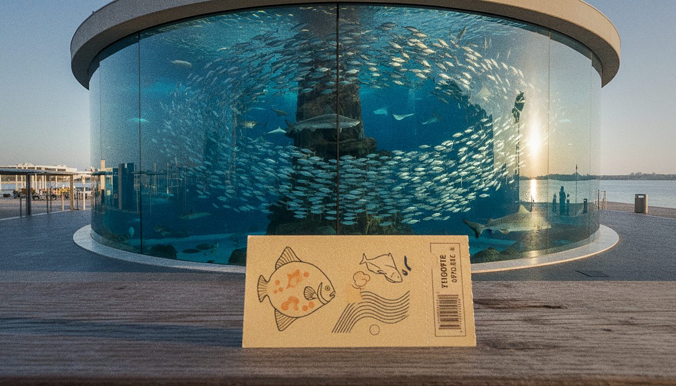 Billet d'entrée à l'Aquarium de Lisbonne avec vue sur le grand bassin central